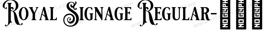 Royal Signage Regular字体转换